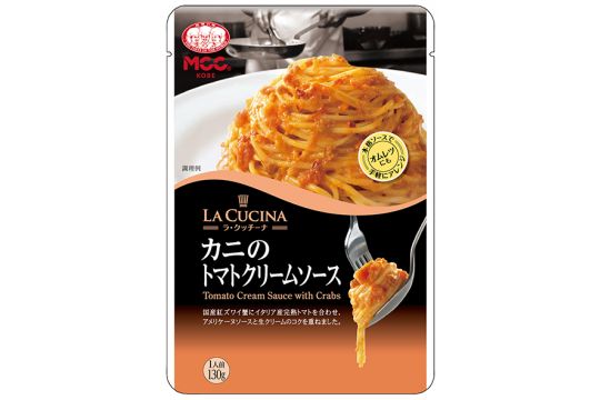 カニのトマトクリームソース – Tomato Cream Sauce with Crabs