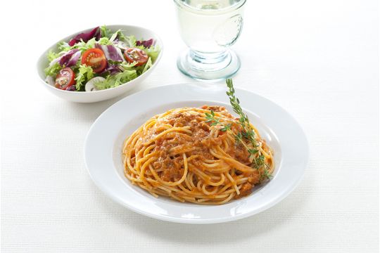 カニのトマトクリームソース – Tomato Cream Sauce with Crabs